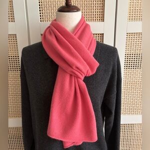 Cashmere | Garnet Hill Favorite Cashmere Scarf | Coral Peach 100% Cashmere